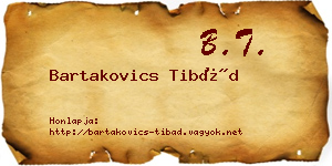 Bartakovics Tibád névjegykártya